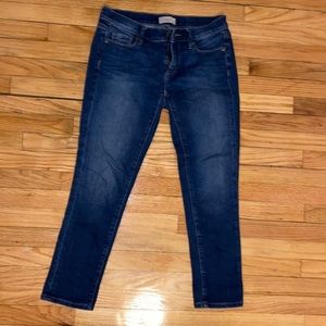 Low rise denim jeans
